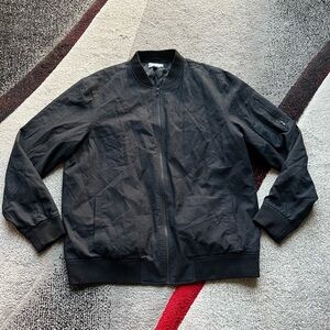 Calibrate Black Utility Zip Up Light Jacket